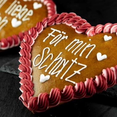 Lebkuchen Herzen Gross verpackt