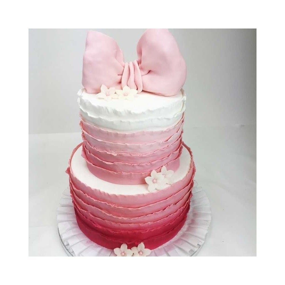 Hochzeitstorte rosa Ruffles Hochzeitstorte rosa Ruffles