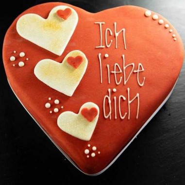 Versandkuchen Herz