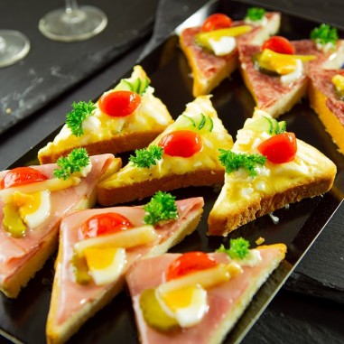 Belegte Brötchen 1/2 Platte klein