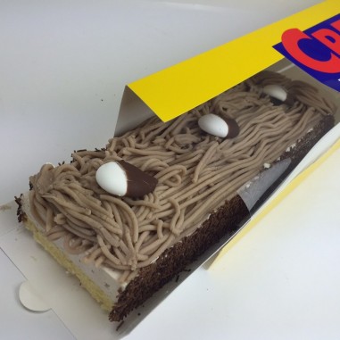 Vermicelleschnitte, Vermicellekuchen, Herbstlicher Kuchen, Vermicelle