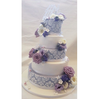 № 1033 Classic Wedding Cake - Violett