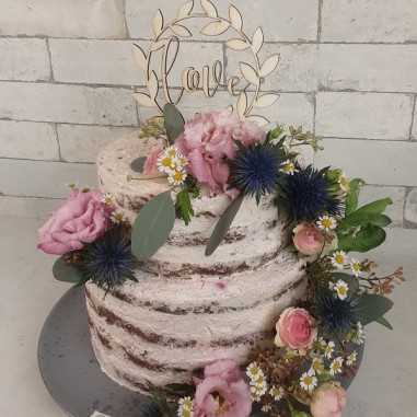 № 1063 Semi-Naked Cake - Vintage Look