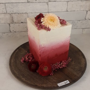 № 1064 Ombre Cake - red to white