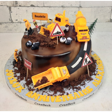 № 3007 Motivtorte - Baustelle