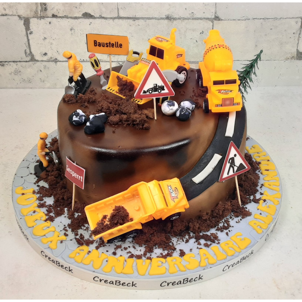 № 3007 Motivtorte - Baustelle