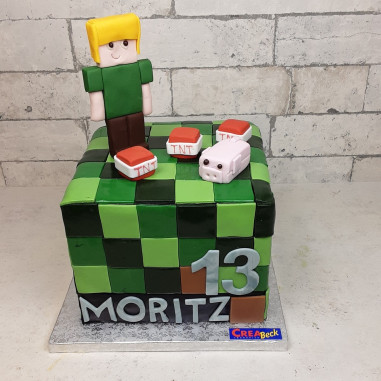 № 3015 Motivtorte - Minecraft Torte Bella