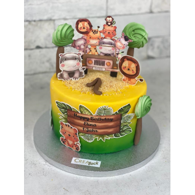 № 3049 Motivtorte - Safari Family