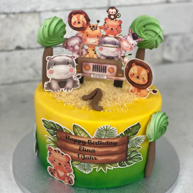 № 3049 Motivtorte - Safari Family