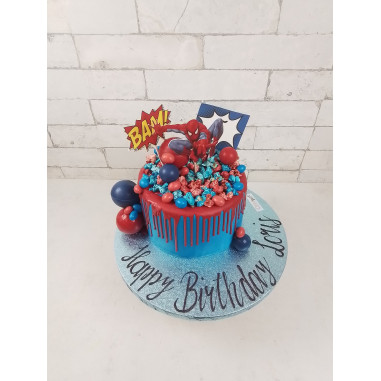 № 3059 Drip Cake - Spidermann