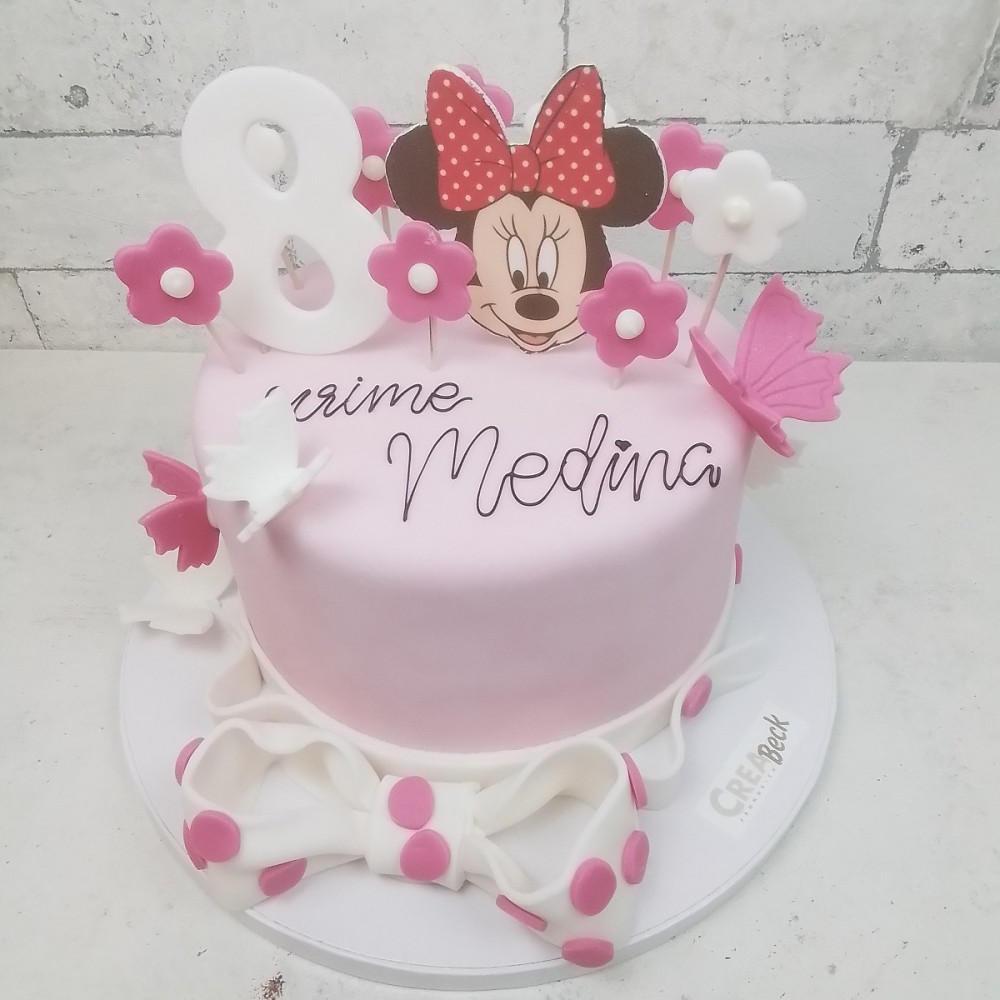 rosa Minnie Maus Torte- Creabeck Zug, Sins, Cham, Hünenberg