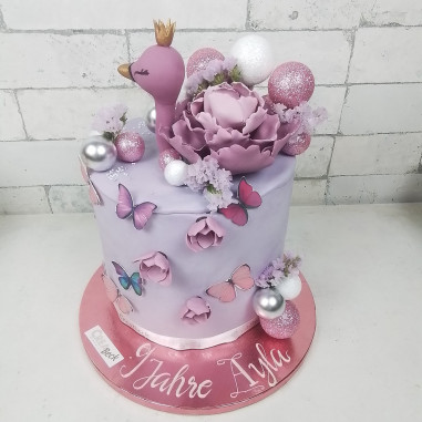 Violet swan Torte- Creabeck Zug, Rotkreuz