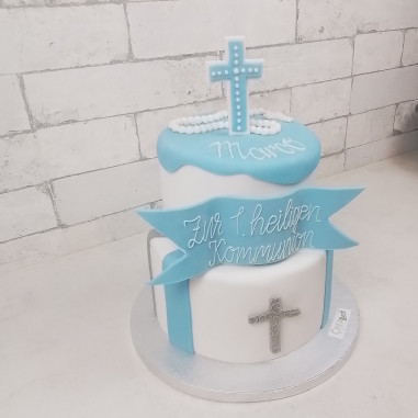 Kommunions Torte mehrstöckig Creabeck