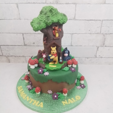 Winnie Pooh der Bär Kindertorte, Motivtorte, Creabeck Sins, Cham