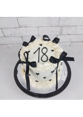 black and white Torte- Creabeck Hünenberg Zug