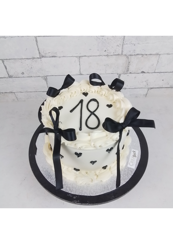 black and white Torte- Creabeck Hünenberg Zug