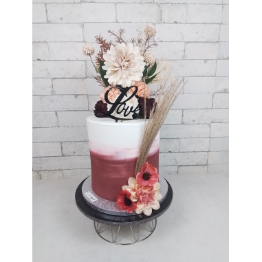 № 3214 Hochzeitstorte - Terakotta-Romance-Torte