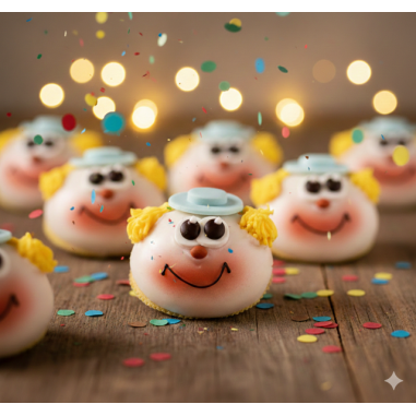 Fantasie Vanillekopf - Clown