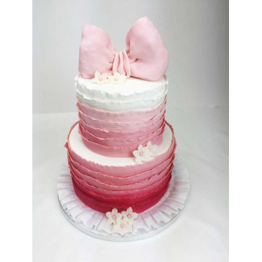 № 1022 Ruffle Cake - Rosa Ruffles