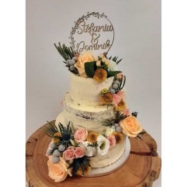 № 1005 Semi Naked Cake - Pure Flowers