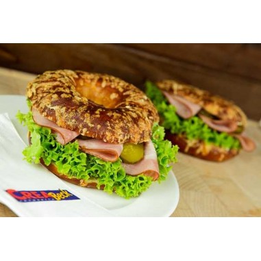 Bagel mit Schinken