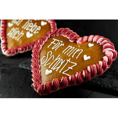 Lebkuchen Herzen Gross verpackt