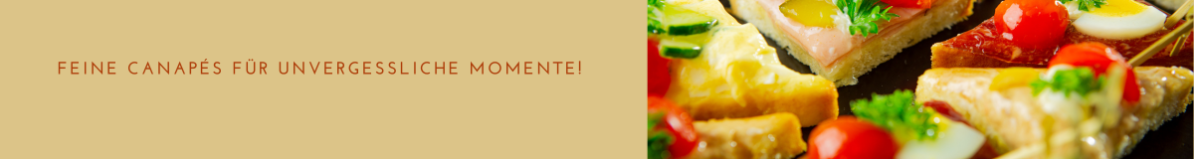 Canapés belegt